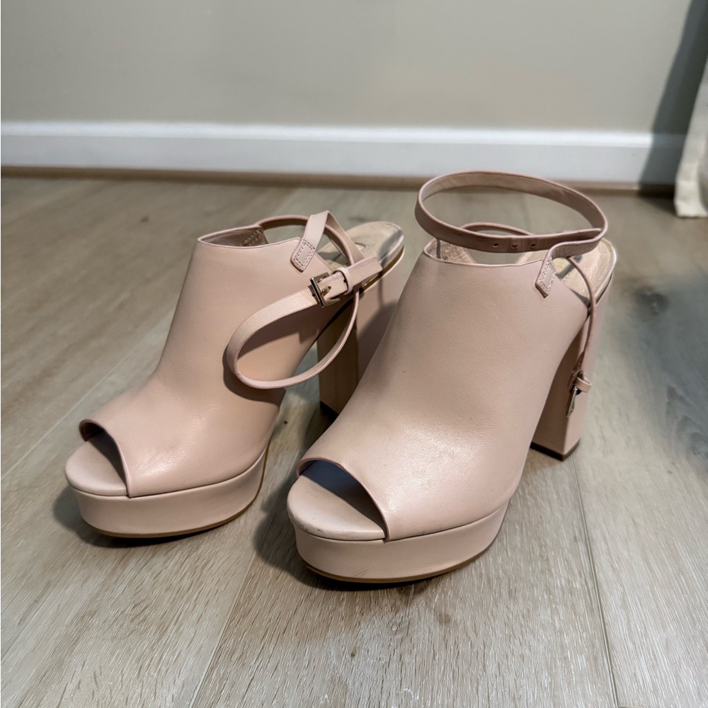 Topshop Peep-Toe Platform Heels